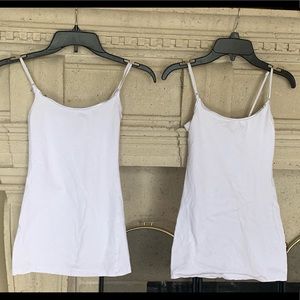Two White Cami / Tank Top